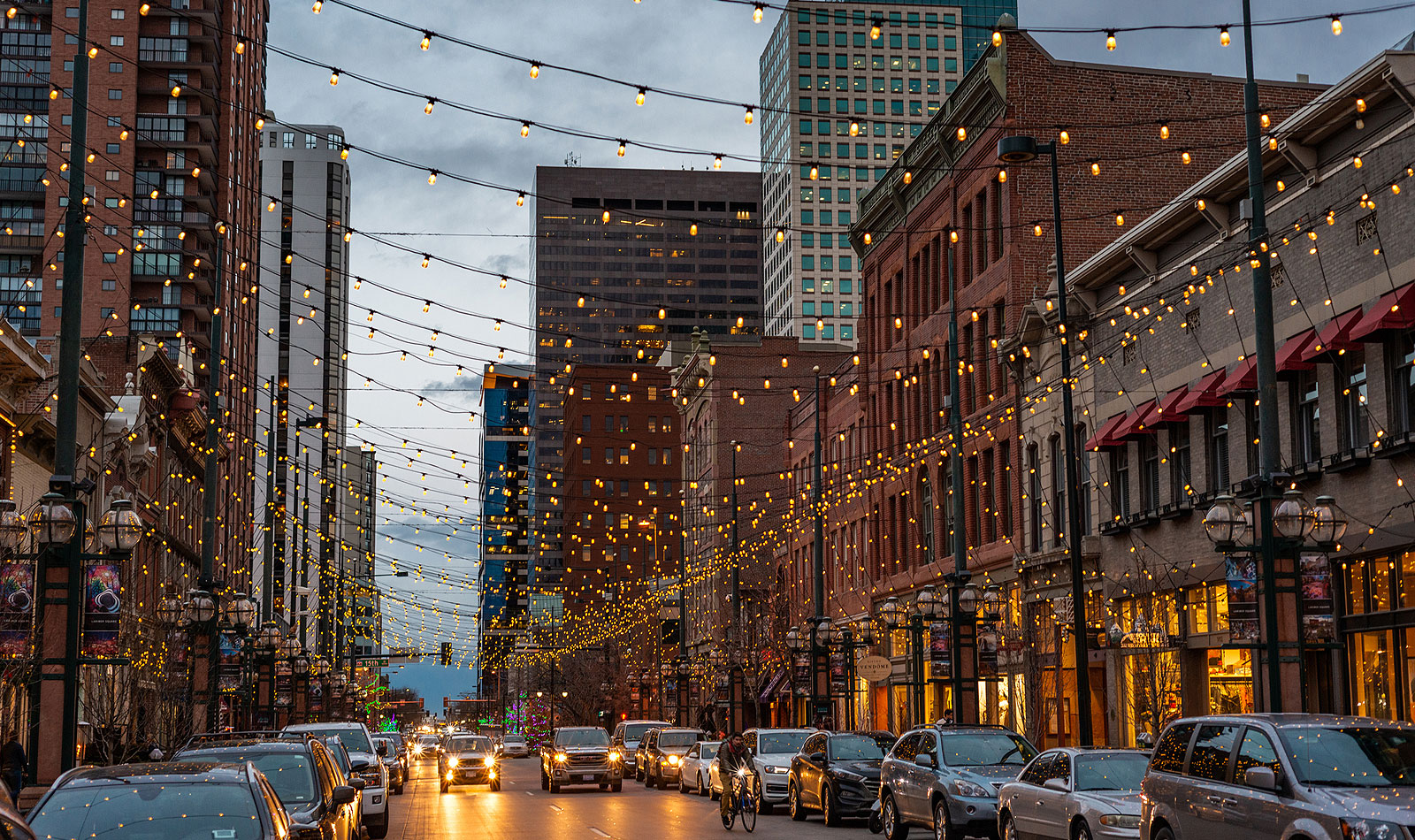 Festive street of Denver